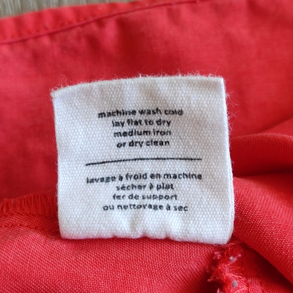 Loft82 Coral Red Tencel Minidress with Pockets Medium - Picture 14 of 14